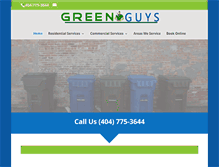 Tablet Screenshot of greenguyscleanteam.com